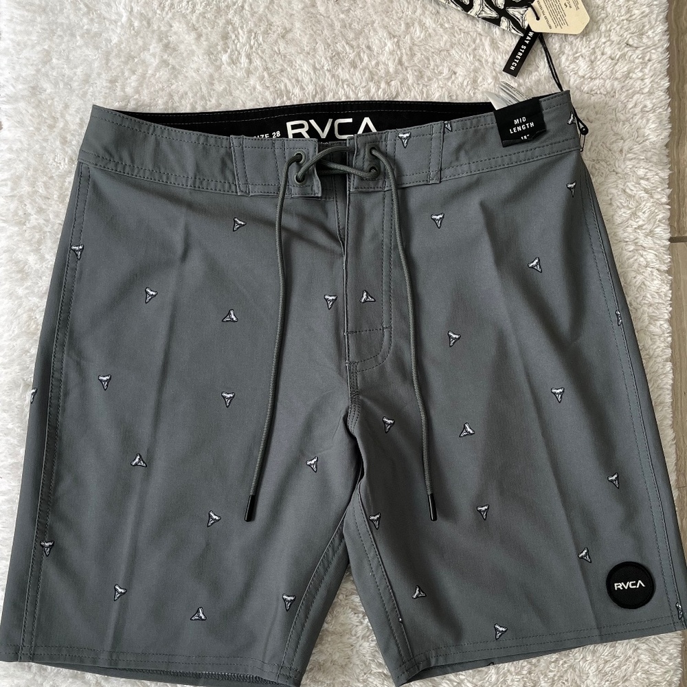 RVCA dark green board shorts NWT